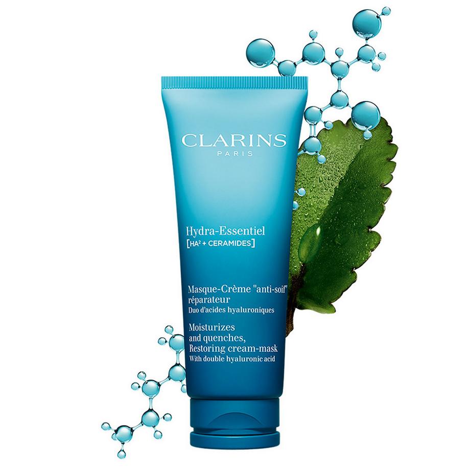 CLARINS  Hydra-Essentiel [HA²] Masque-Crème "anti-soif" réparateur - Feuchtigkeit spendende, stärkende Creme-Maske 