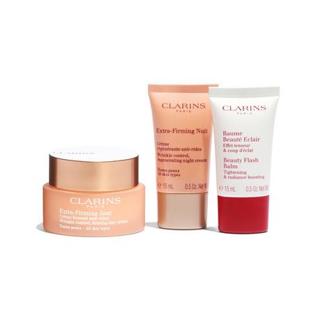 CLARINS  Essential care to visibly firm & reduce the look of wrinkles. 