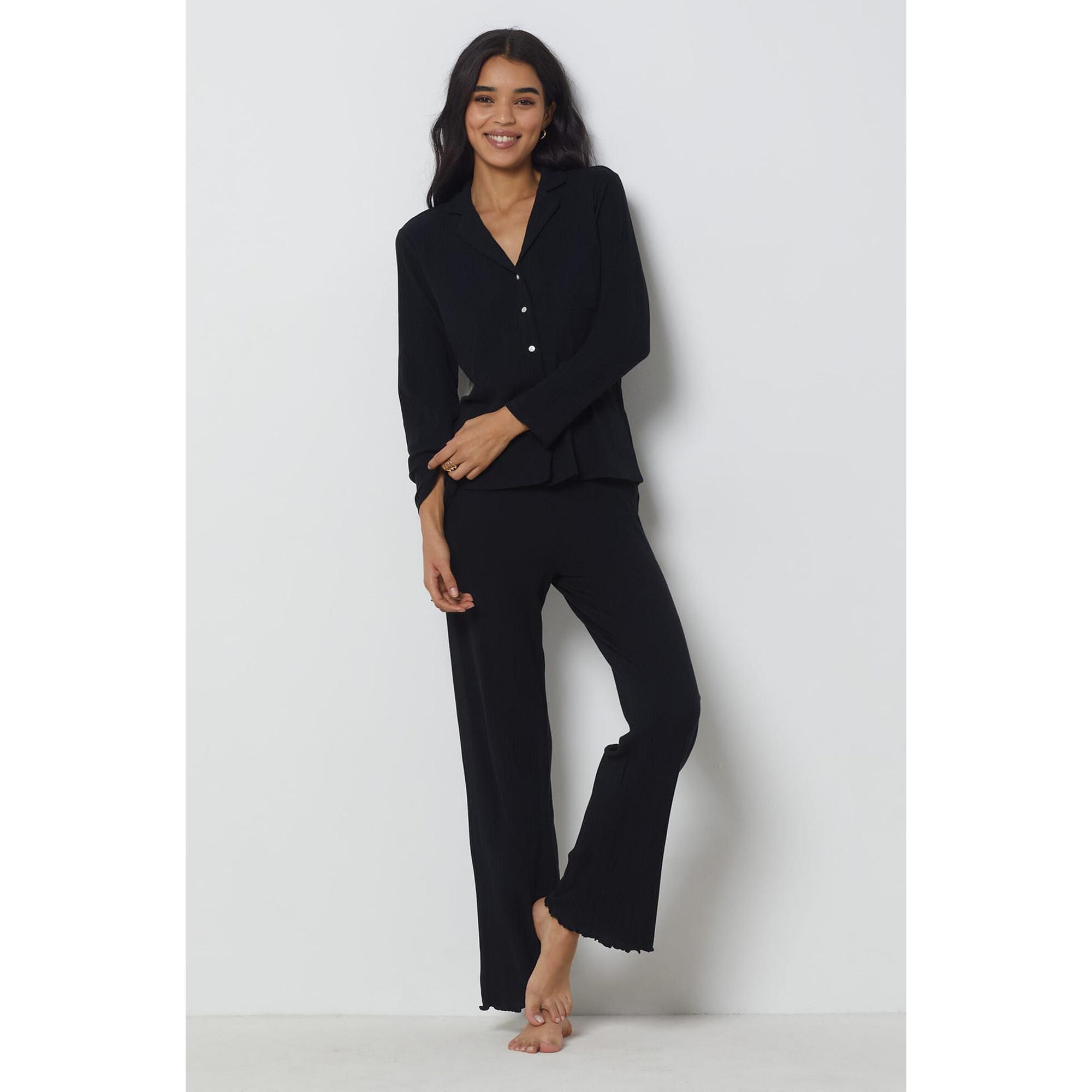 Etam Chemise côtelée à manches longues  