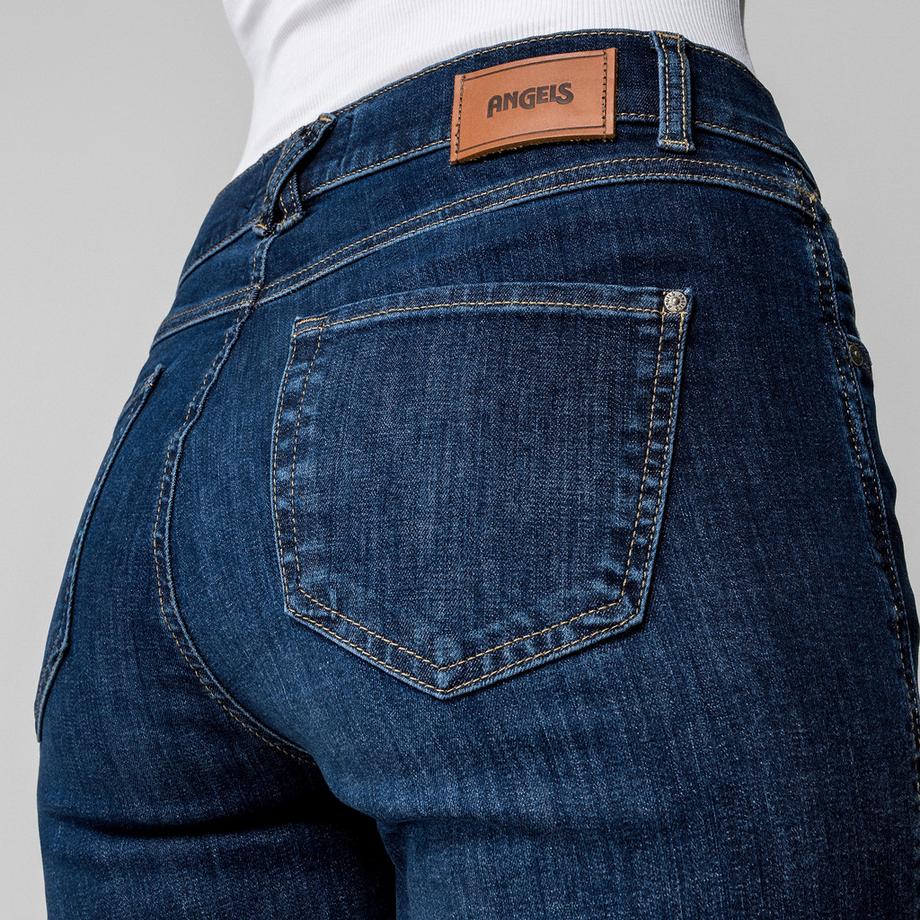 ANGELS Darleen Straight Leg Cropped Jeans  