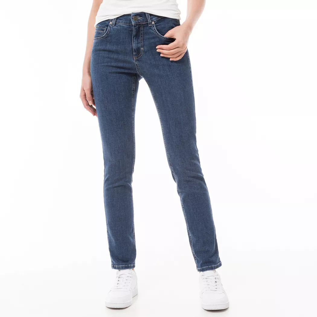 Angels - Jeans, Straight Leg Fit, für Damen, Blau Denim, Größe W34/L30