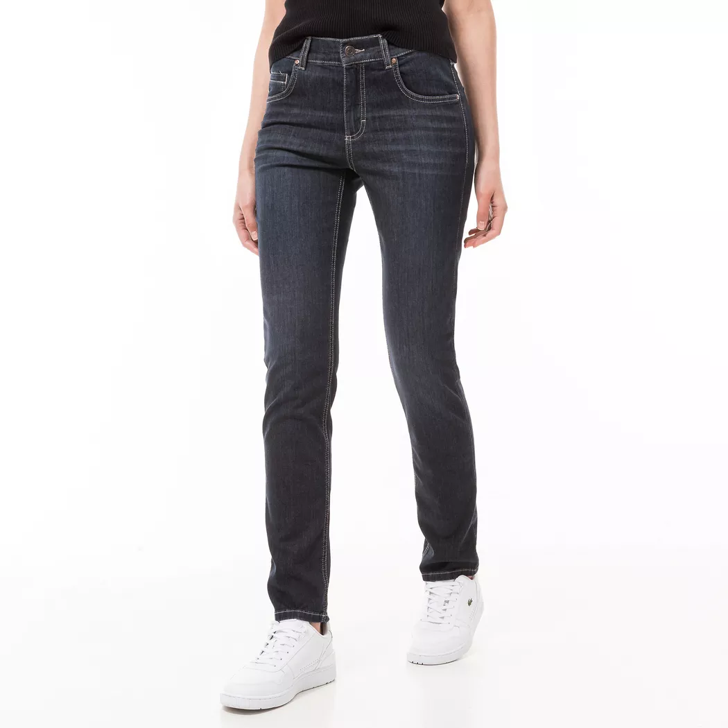 Angels - Jeans, Straight Leg Fit, für Damen, Blau Denim Dunkel, Größe W34/L30