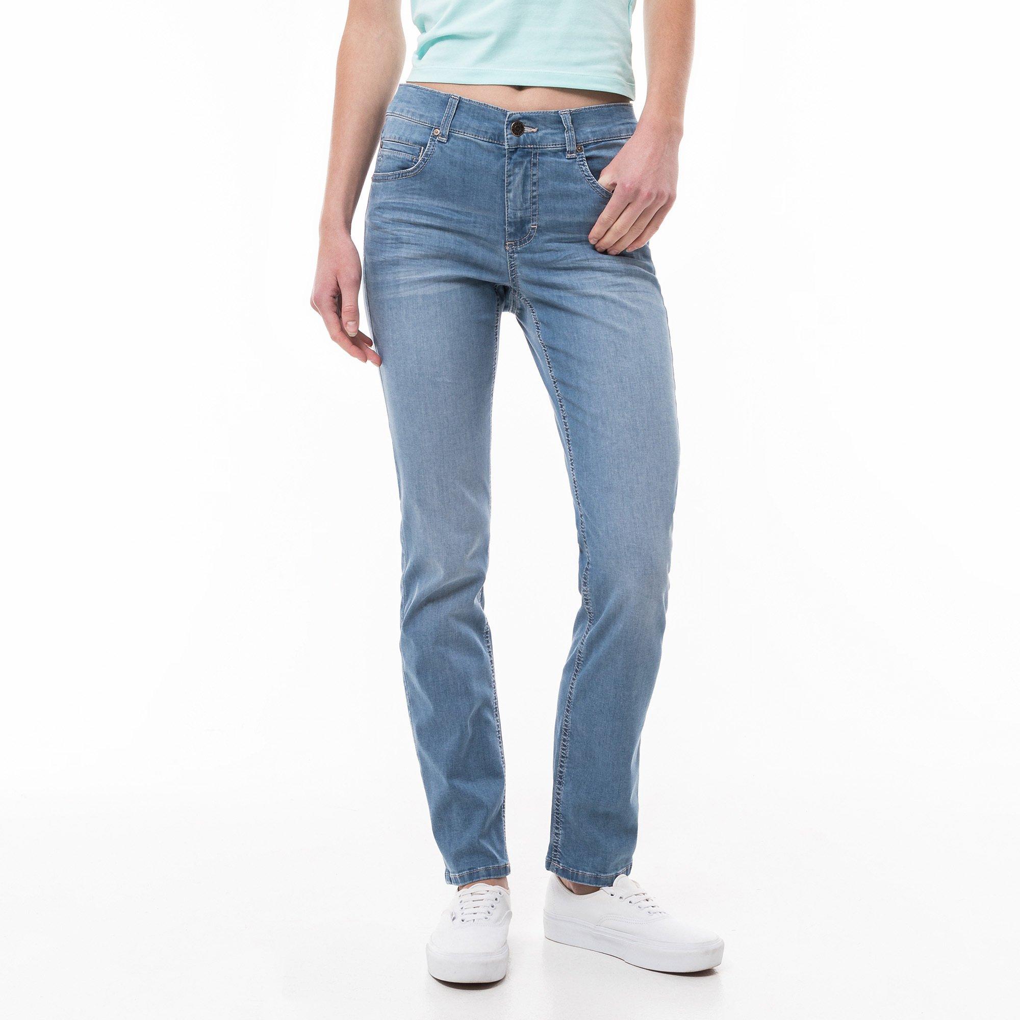 Image of Jeans, Straight Leg Fit Damen Hellblau W34
