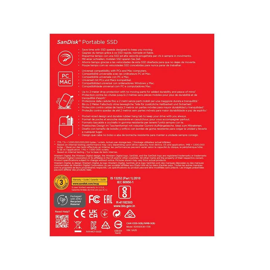 SanDisk Sandisk Portable SSD 1TB Portable SSD 