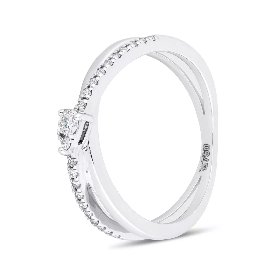 ZEN DIAMOND - Ring, 54, Weissgold 3