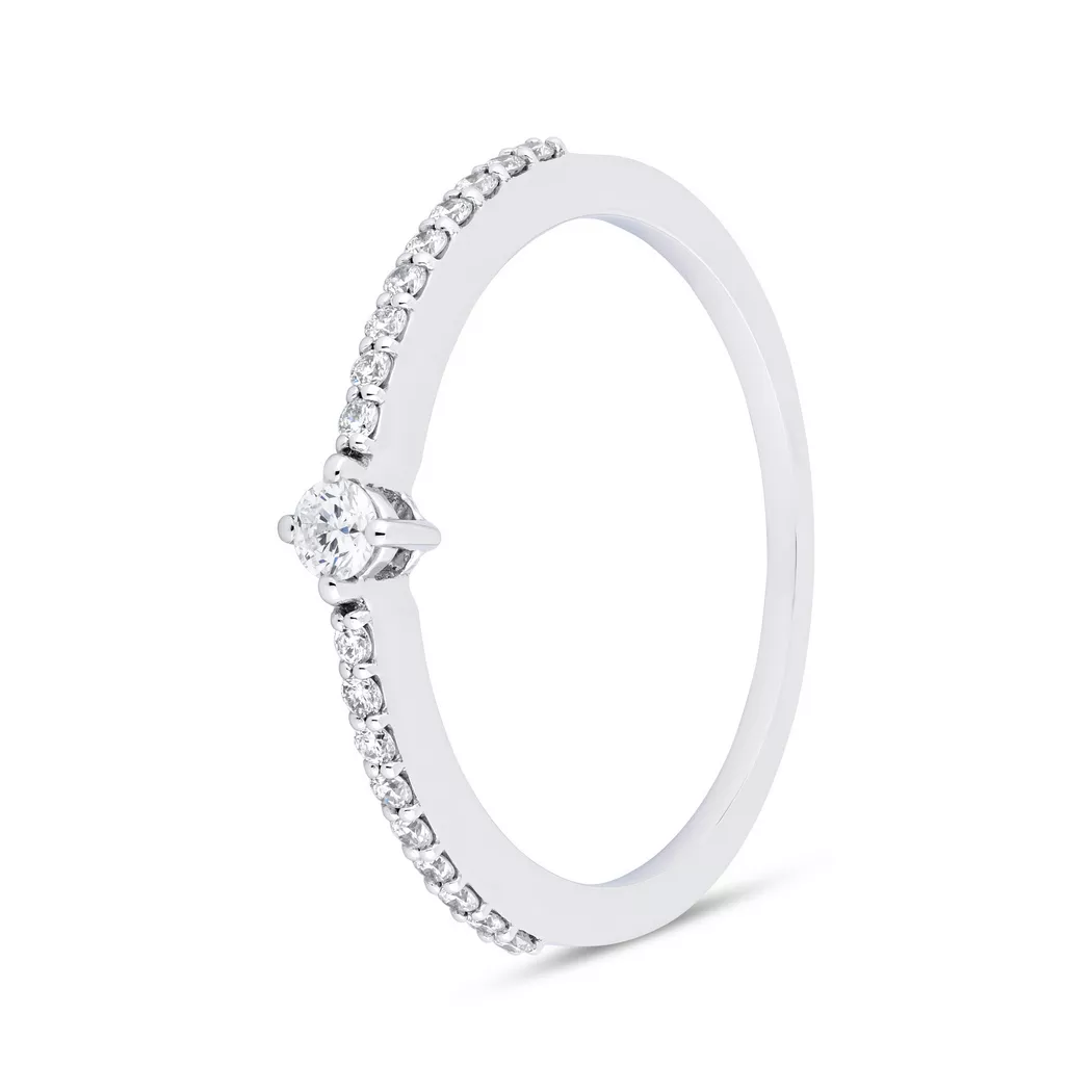 ZEN DIAMOND - Ring, 54, Weissgold 5