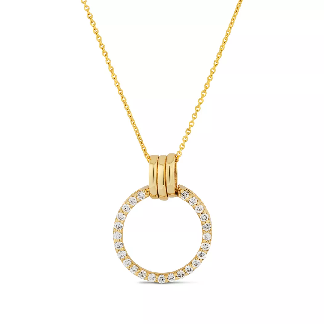 ZEN DIAMOND - Halskette, 45cm, Gelbgold 7