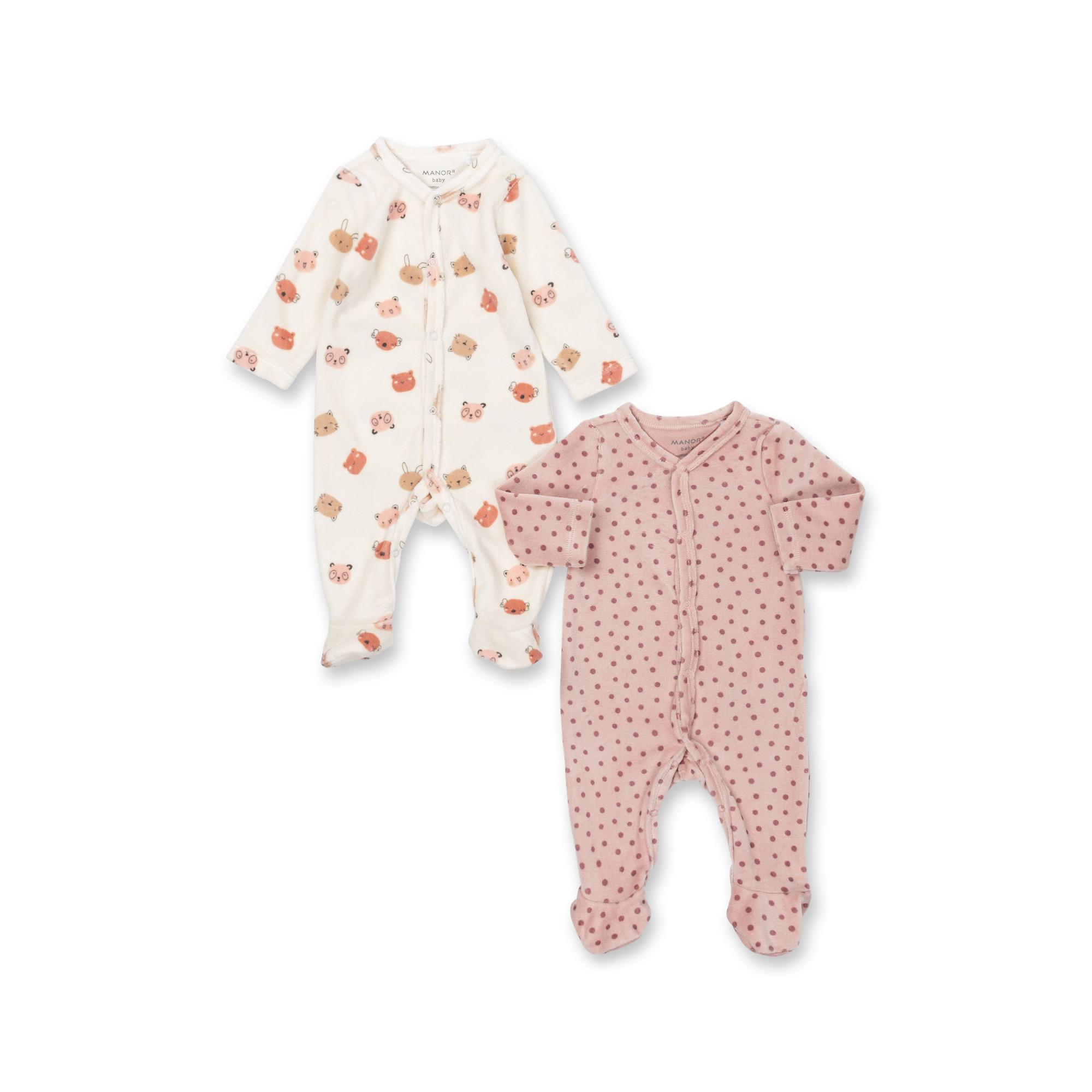 Manor Baby  Lot de 2 bodys, manches longues 