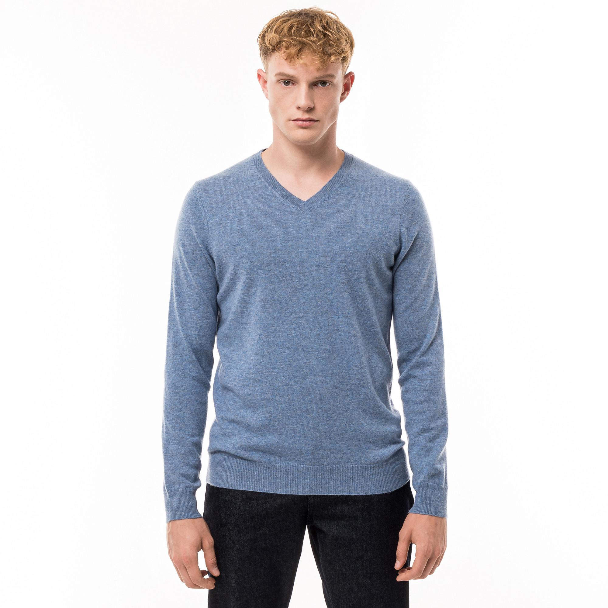 Manor Man  Maglione Merino, scollo a V 