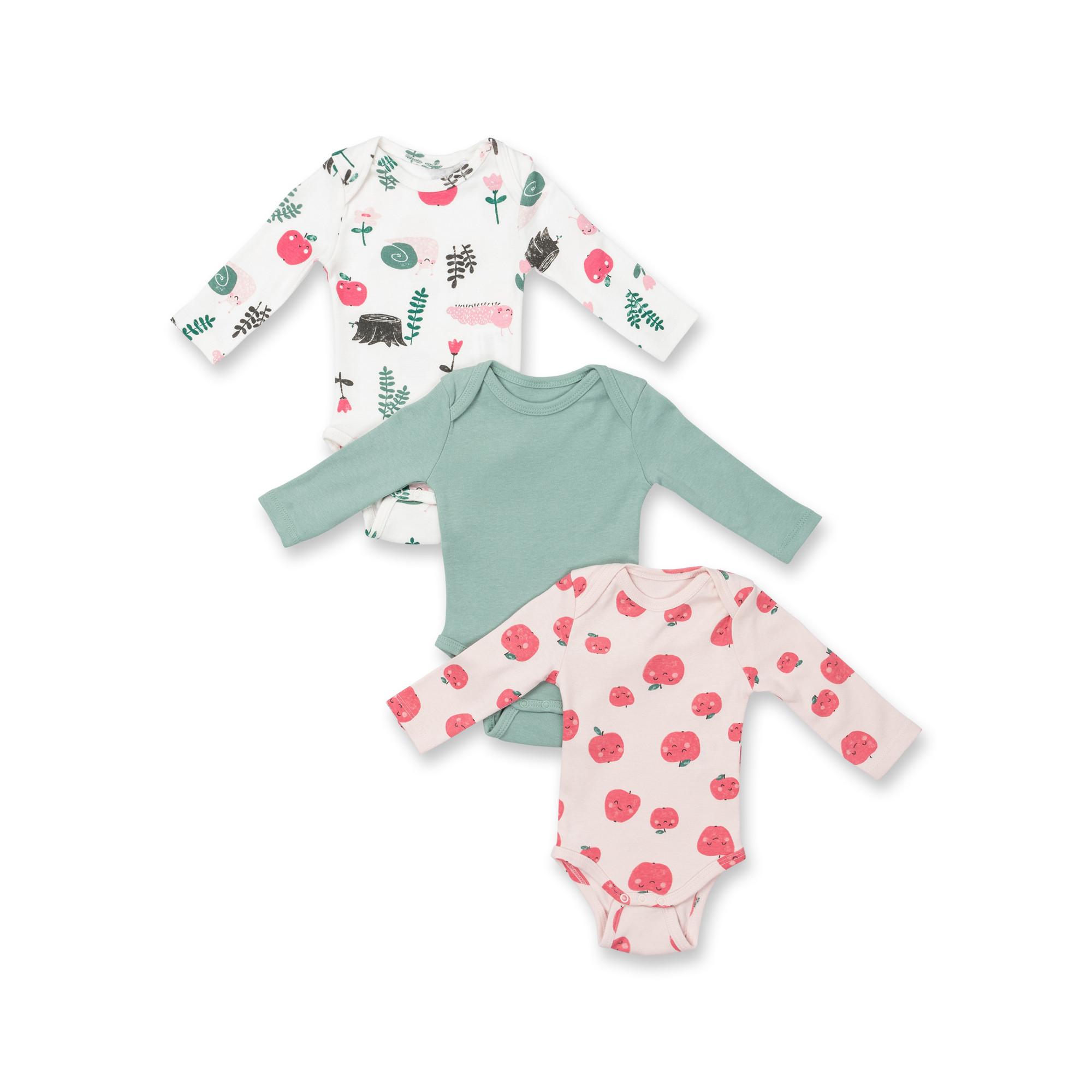 Manor Baby  Lot de 3 bodys, manches longues 