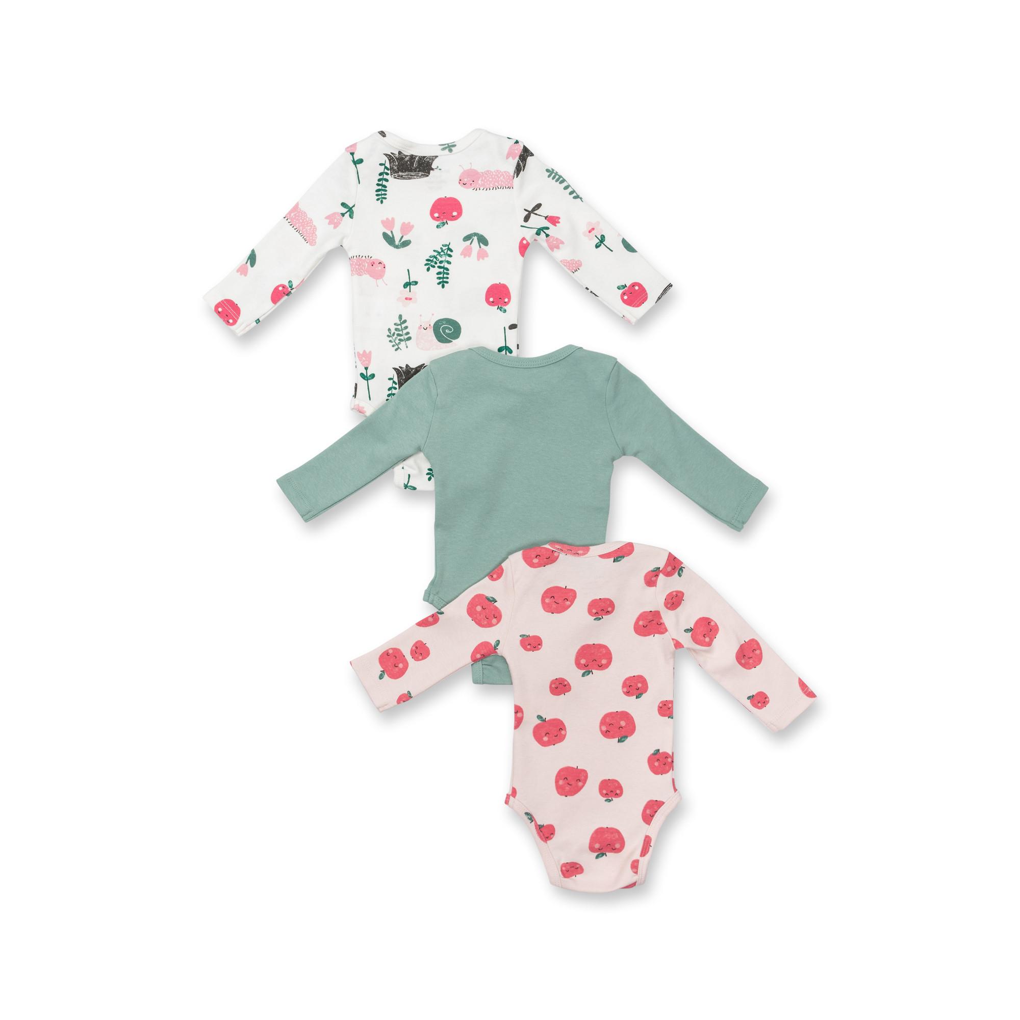 Manor Baby  Lot de 3 bodys, manches longues 