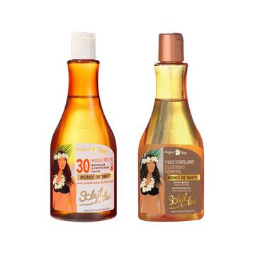 DUO Olio secco SPF 30 e Olio scintillante