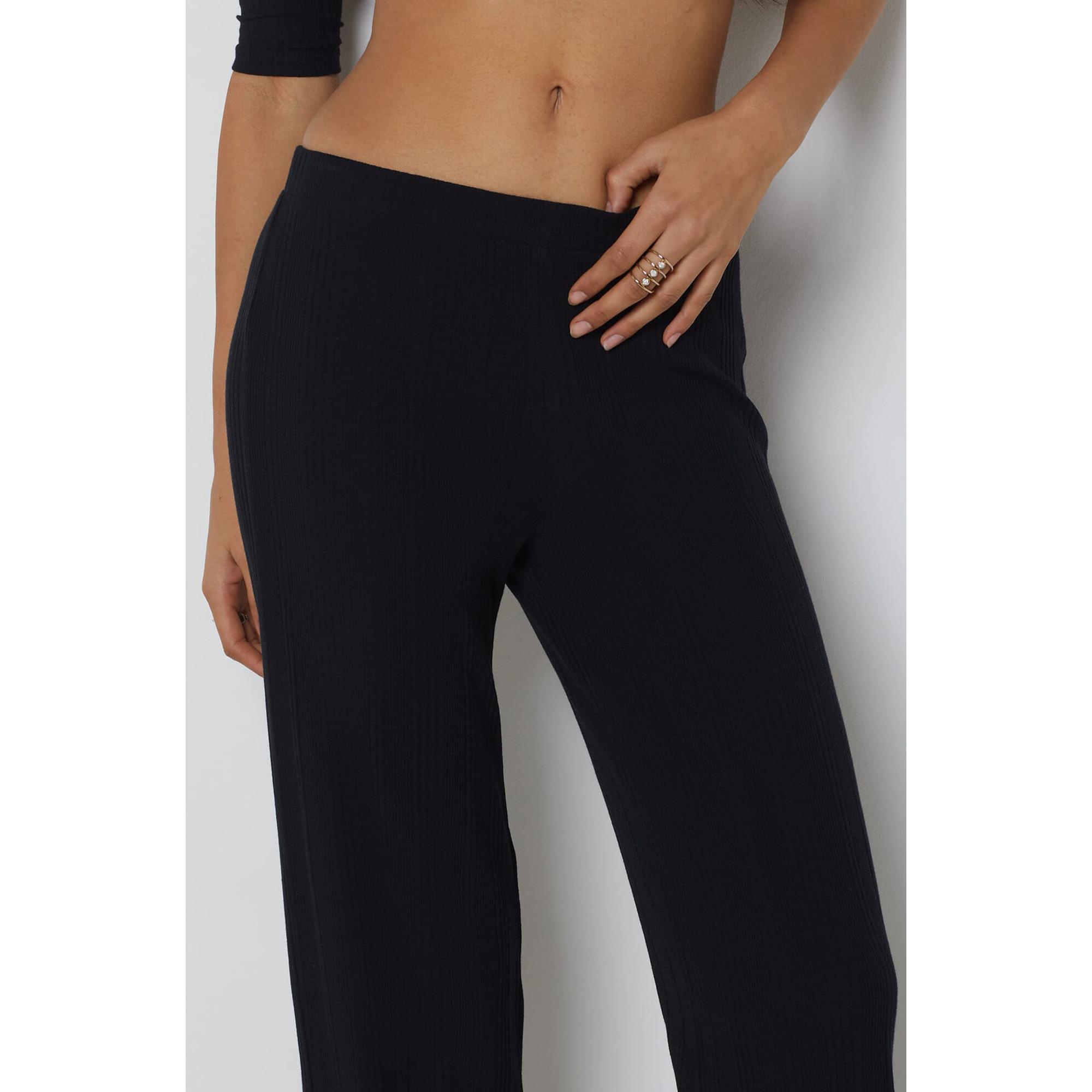 Etam Pantalon Côtelé Évasé  