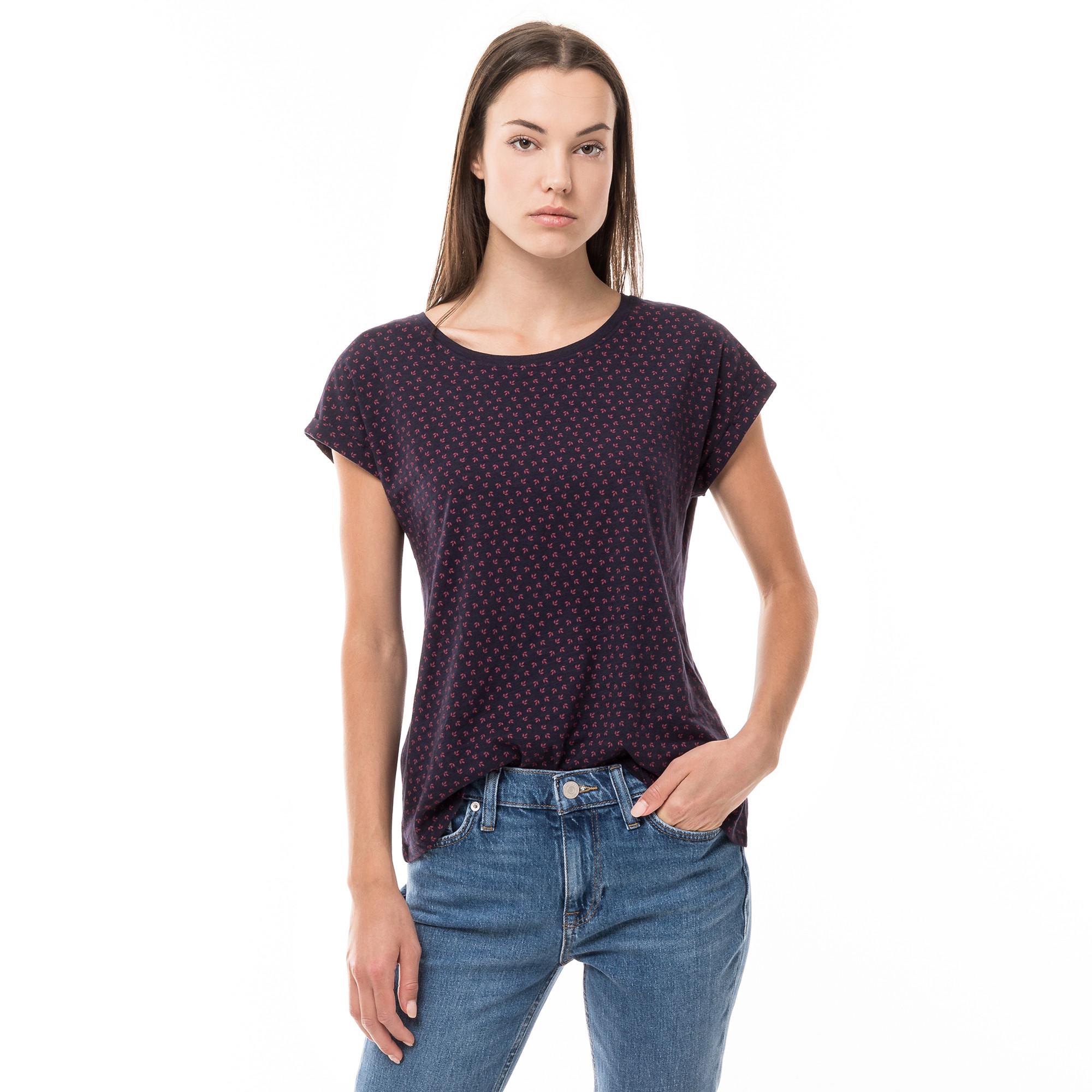 Image of T-shirt, Kurzarm Damen Marine S