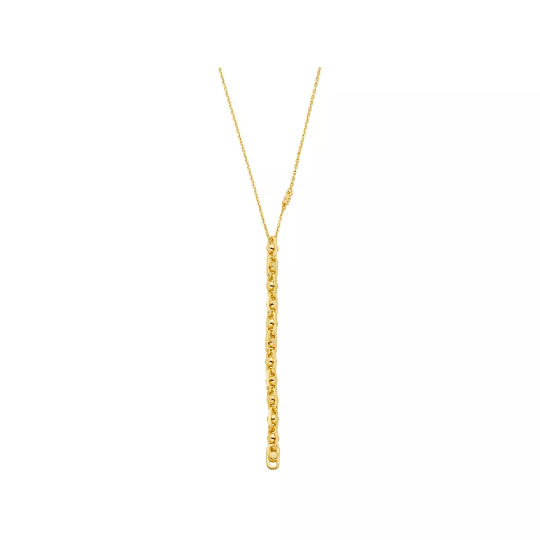 Kette mit Anhänger MICHAEL KORS "Schmuck Geschenk Silber 925 Halsschmuck PREMIUM", gold (gelbgoldfarben), Halsketten, Damen, Silber 925 (Sterlingsilber), L: 45,5, glänzend 2