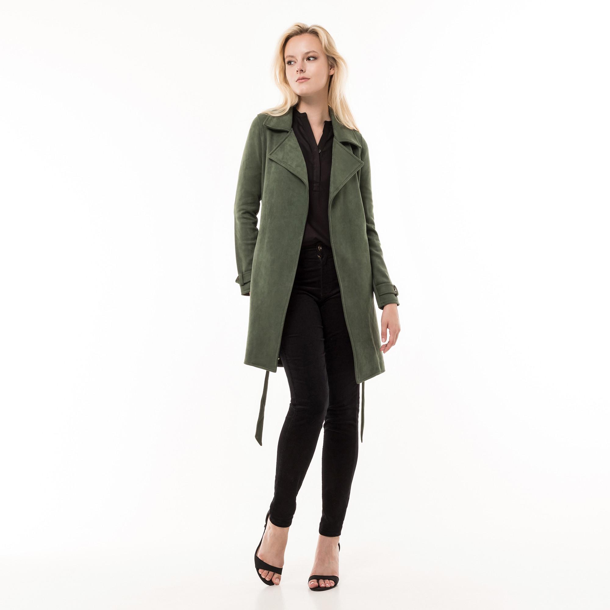 Manor Woman FAKE SUEDE TRENCOAT Trench 