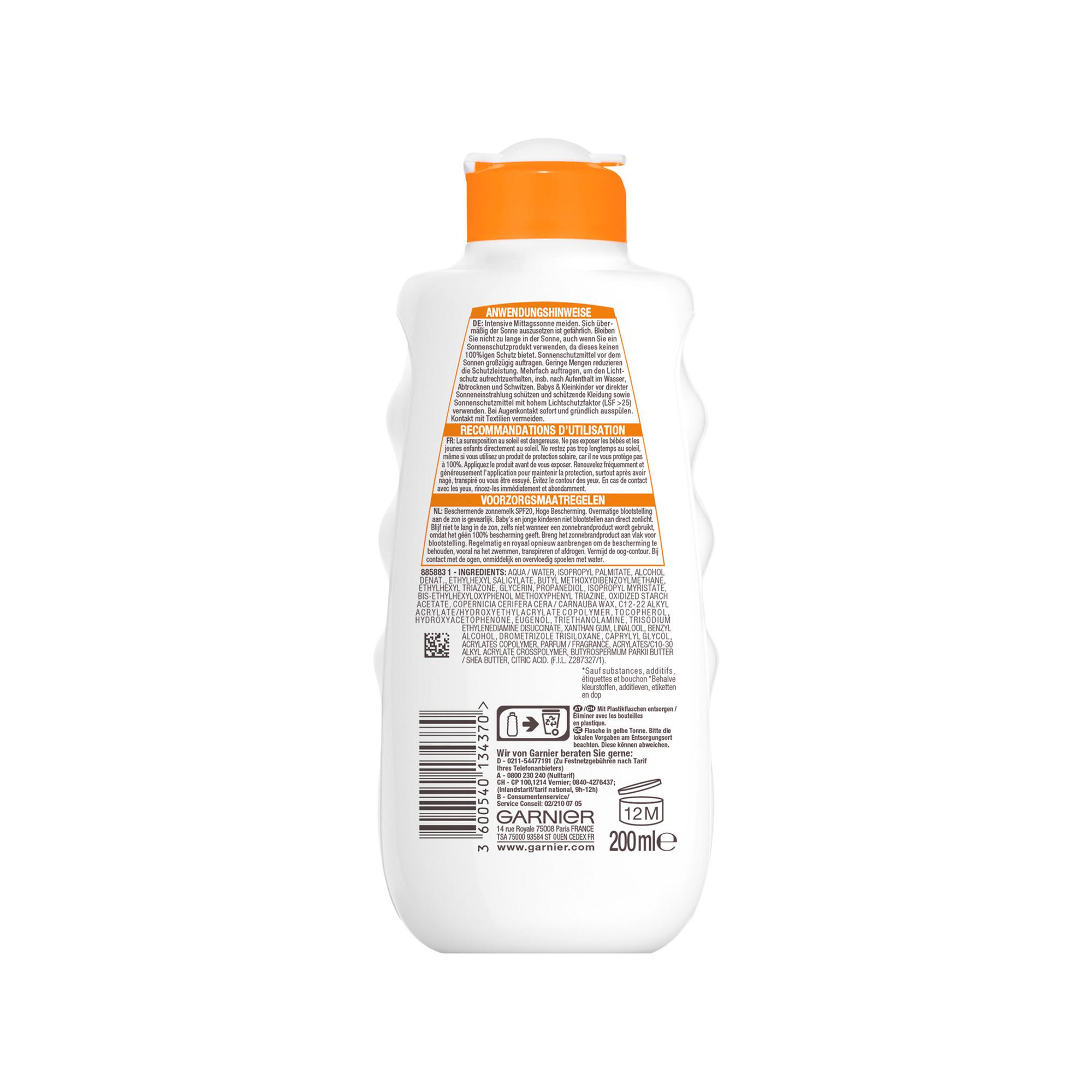 GARNIER  Hydra 24h Sonnenschutz-Milch LSF 20 