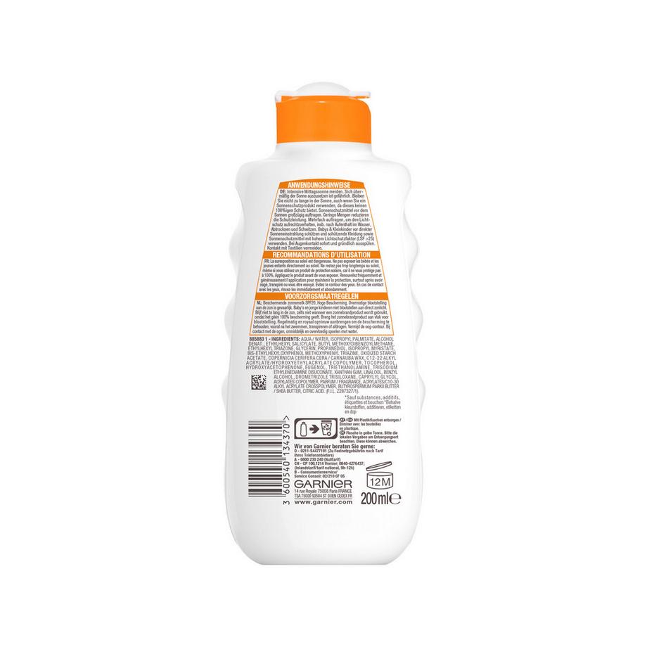 GARNIER  Hydra 24h Sonnenschutz-Milch LSF 20 