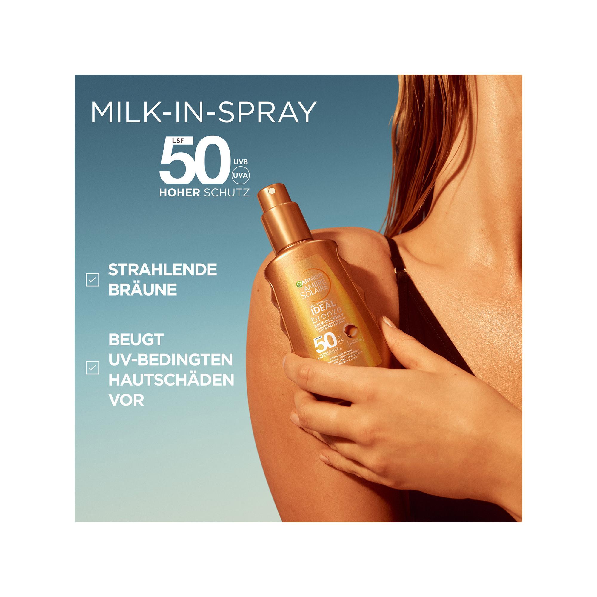 GARNIER  Ideal Bronze Milk-in-Spray Spray de protection solaire FPS 50 