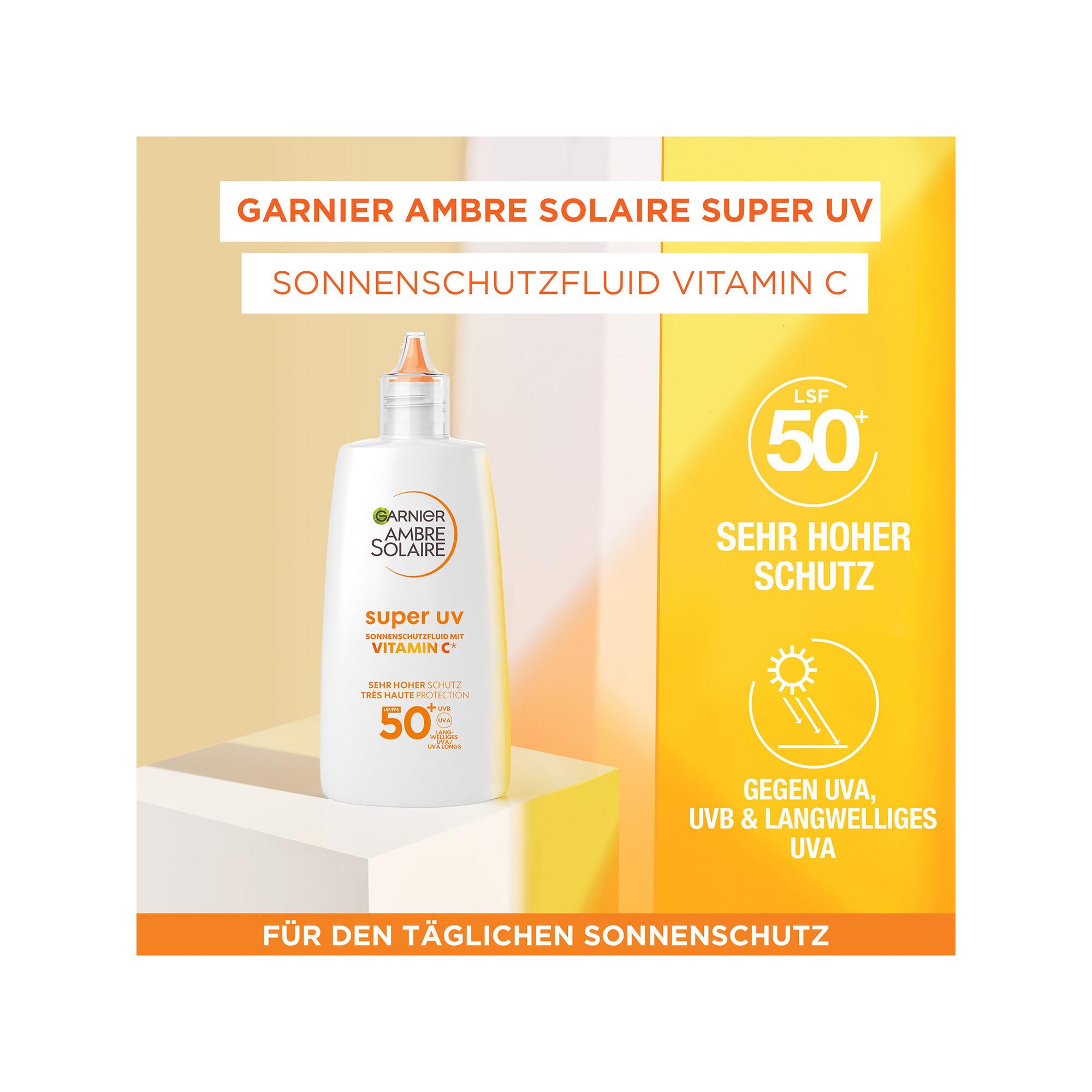 GARNIER  Super UV Sonnenschutzfluid Anti-Unreinheiten mit Niacinamid LSF 50+ 