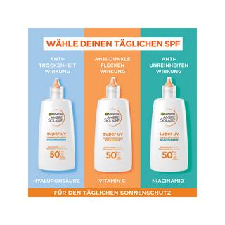 GARNIER  Super UV Sonnenschutzfluid Anti-Dark-Spots mit Vitamin C LSF 50+ 