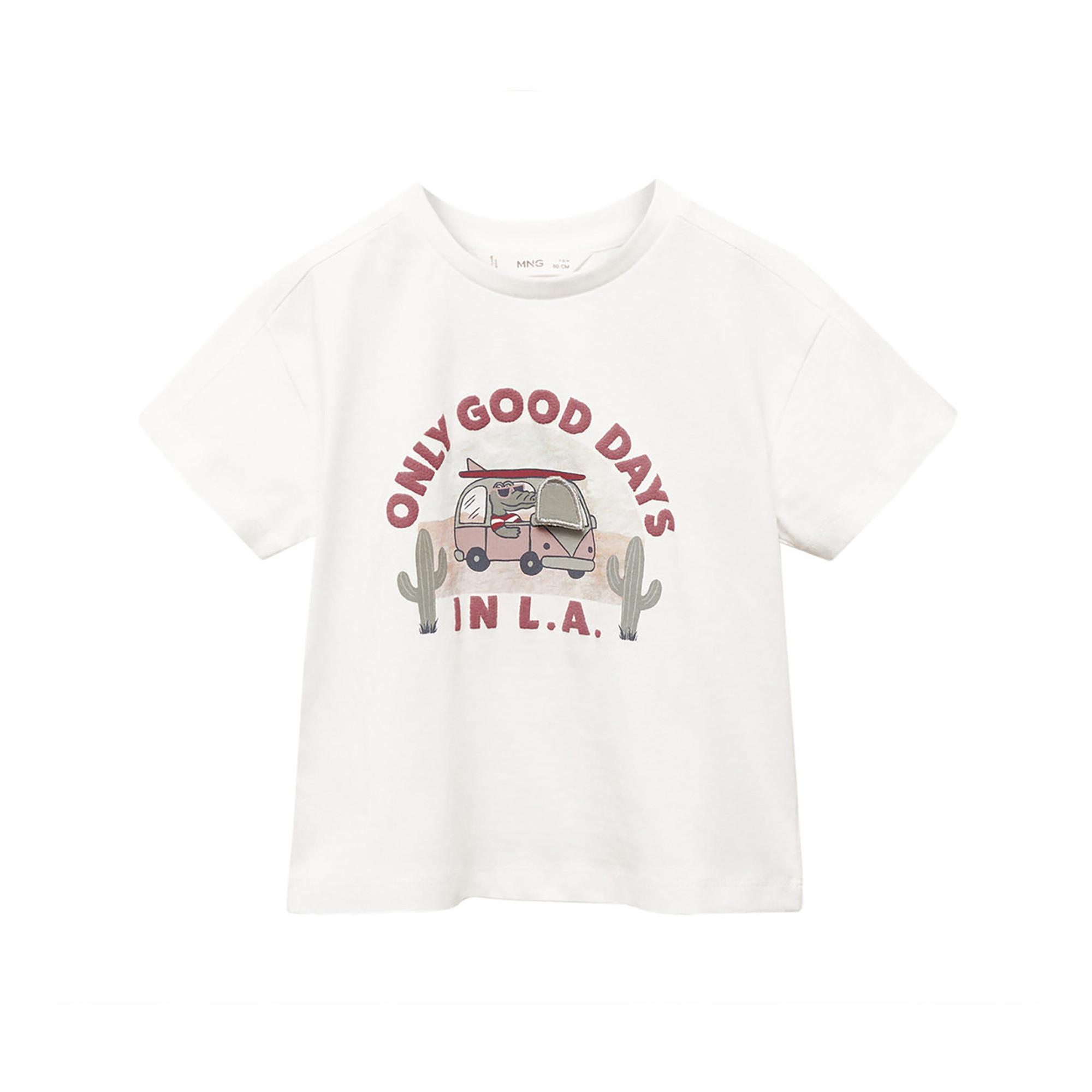 Image of T-shirt, Kurzarm Unisex Offwhite 12-18M