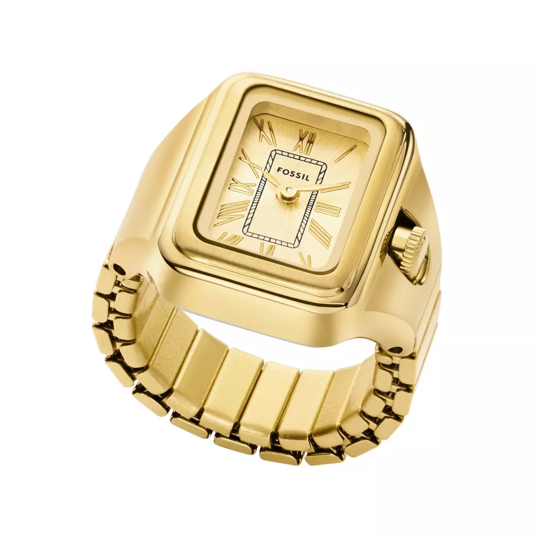 Fossil - Analoguhr, Ring Watch Raquel, 14mm, Gold