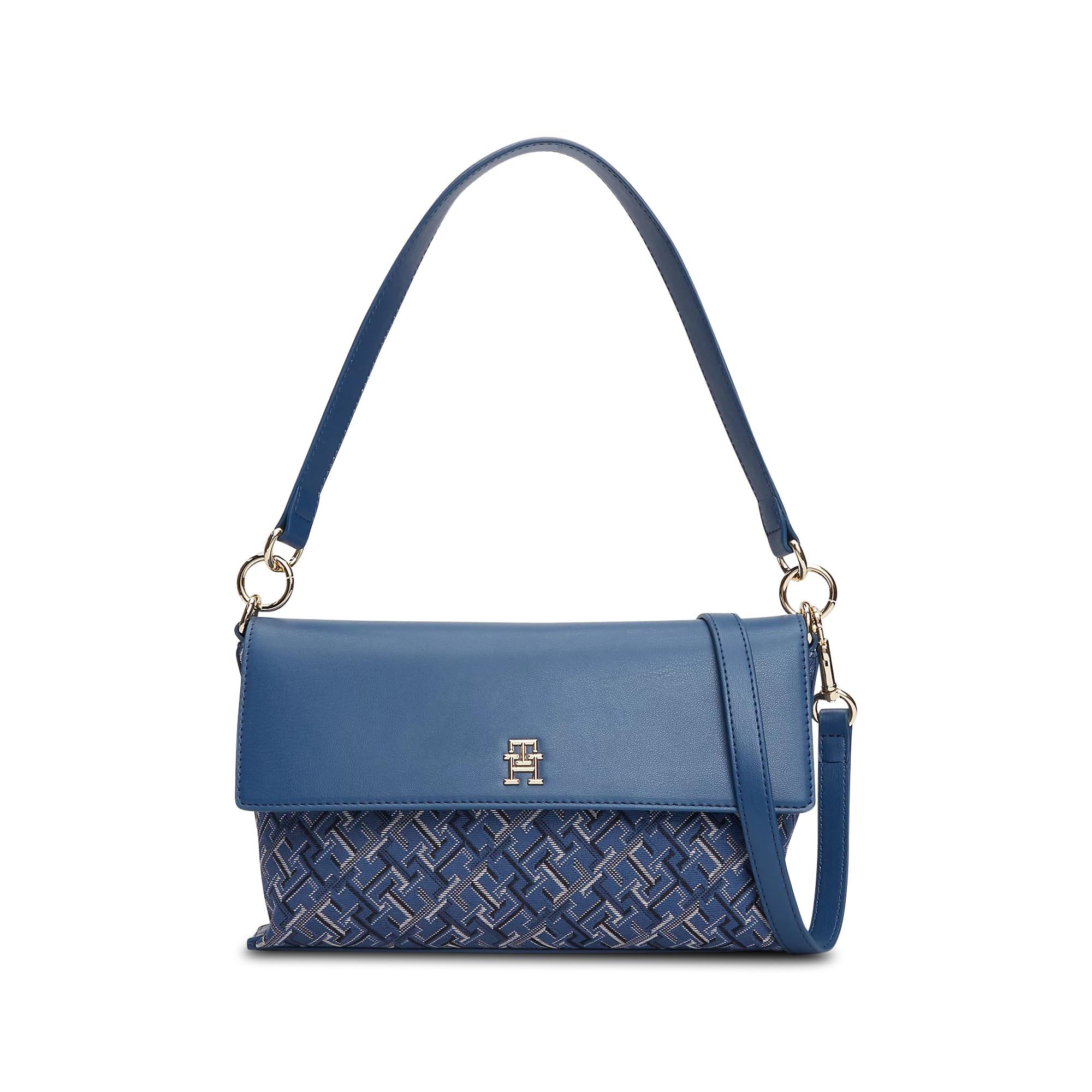 Image of Shoulder Bag Damen Blau Bedruckt ONE SIZE