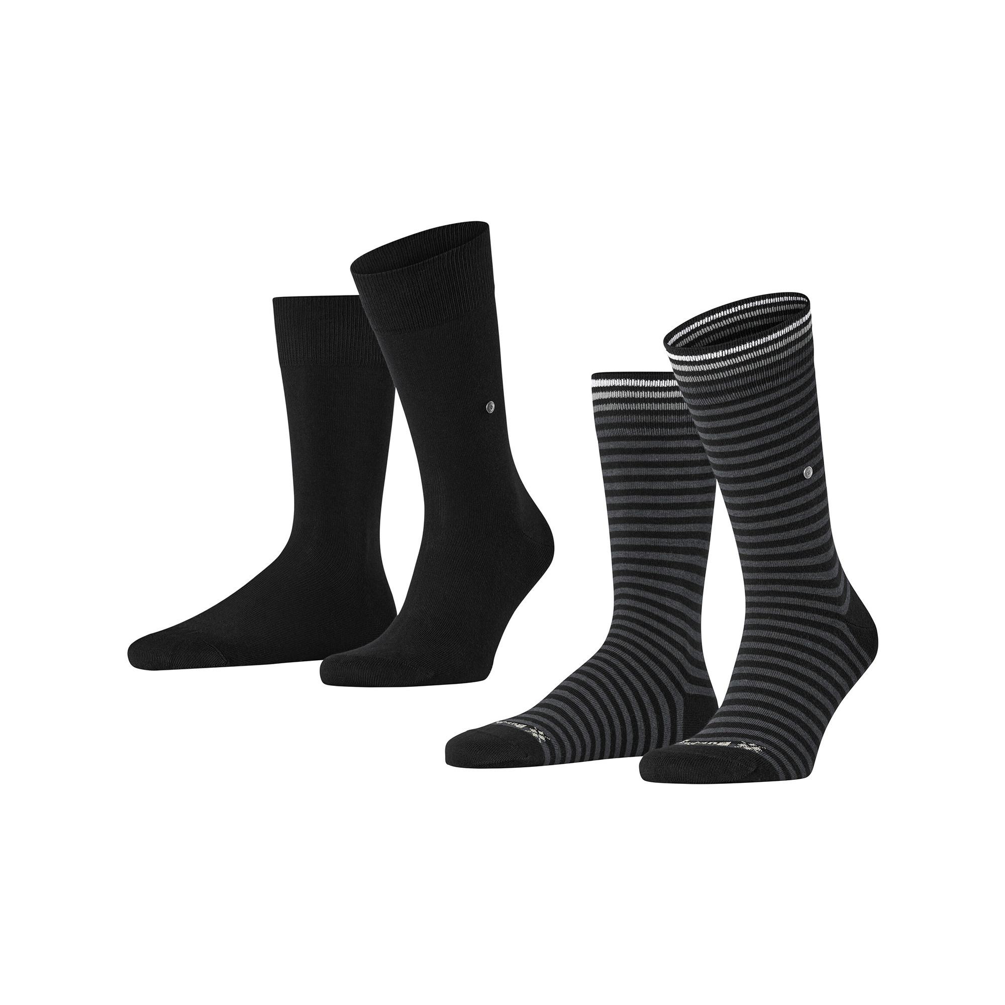 Burlington Everyday Stripe SO - Mixed 2-Pack Duopack, wadenlange Socken 