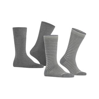 Burlington Everyday Stripe SO - Mixed 2-Pack Lot de 2 paires de chaussettes, hauteur mollet 