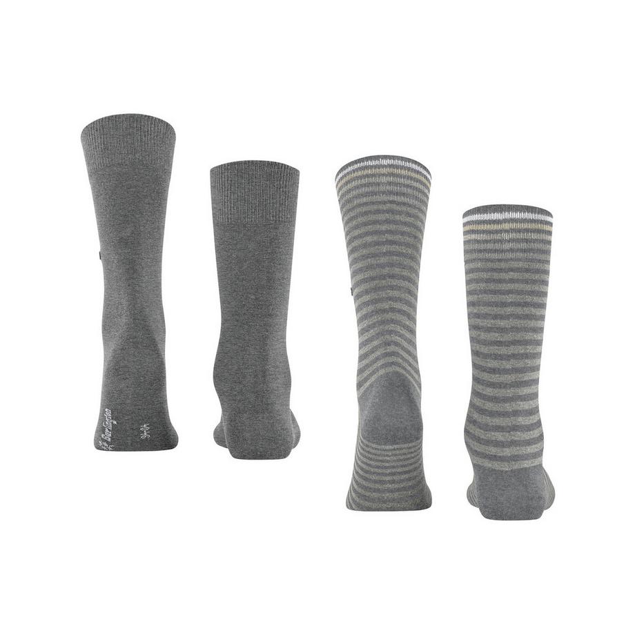 Burlington Everyday Stripe Mixed 2er-Pack Wadenlange Socken  