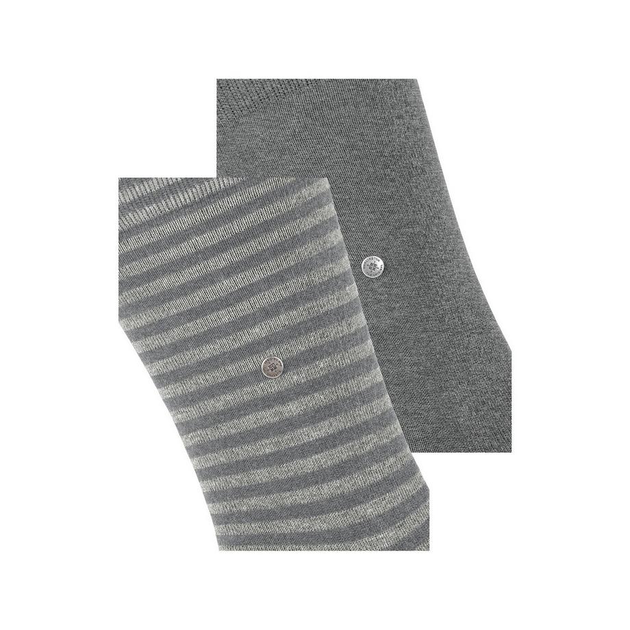 Burlington Everyday Stripe Mixed 2er-Pack Wadenlange Socken  