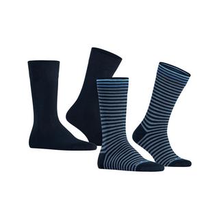 Burlington Everyday Stripe SO - Mixed 2-Pack Lot de 2 paires de chaussettes, hauteur mollet 