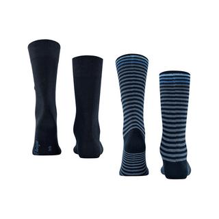 Burlington Everyday Stripe SO - Mixed 2-Pack Lot de 2 paires de chaussettes, hauteur mollet 