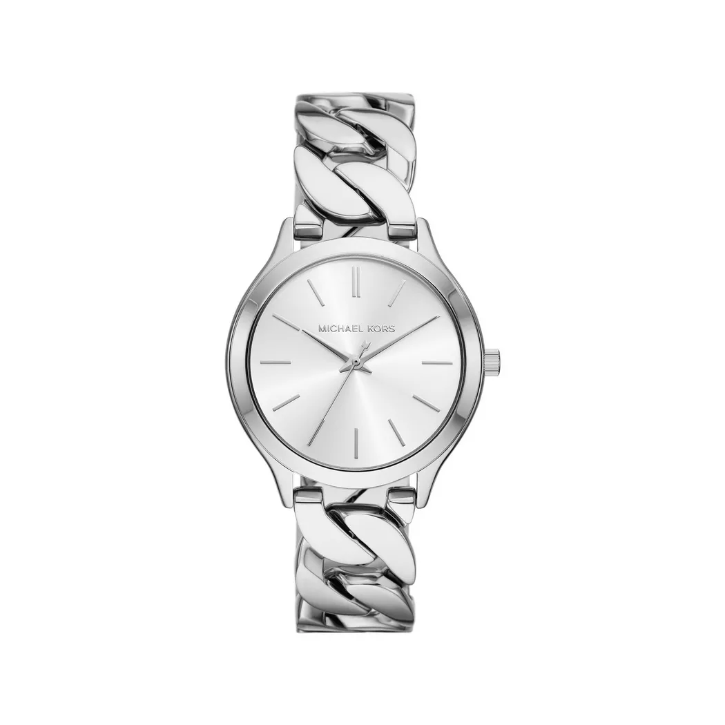 Michael Kors - Analoguhr, Slim Runway, 38mm, Silber