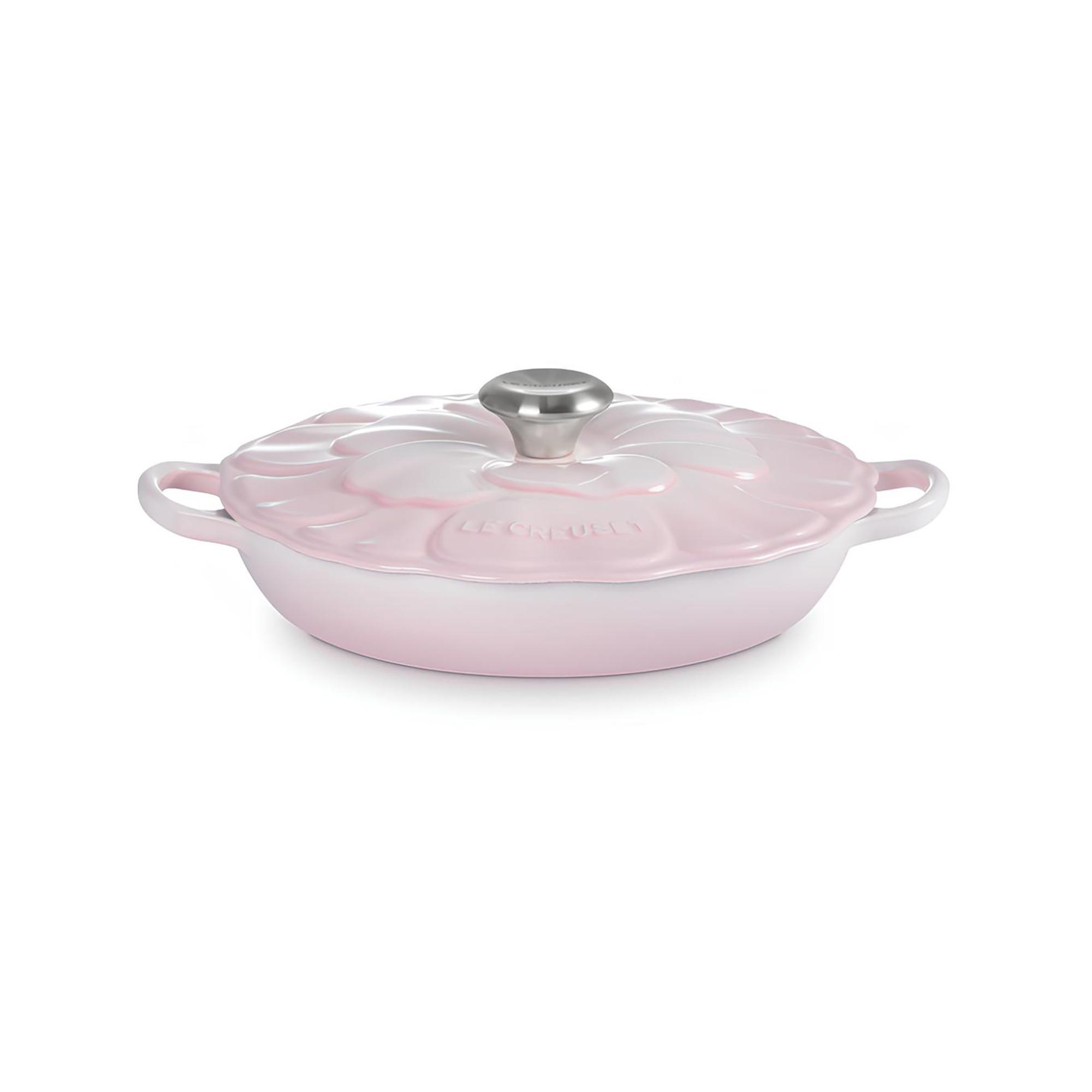 LE CREUSET Bräter tief Blume, Shell Pink 