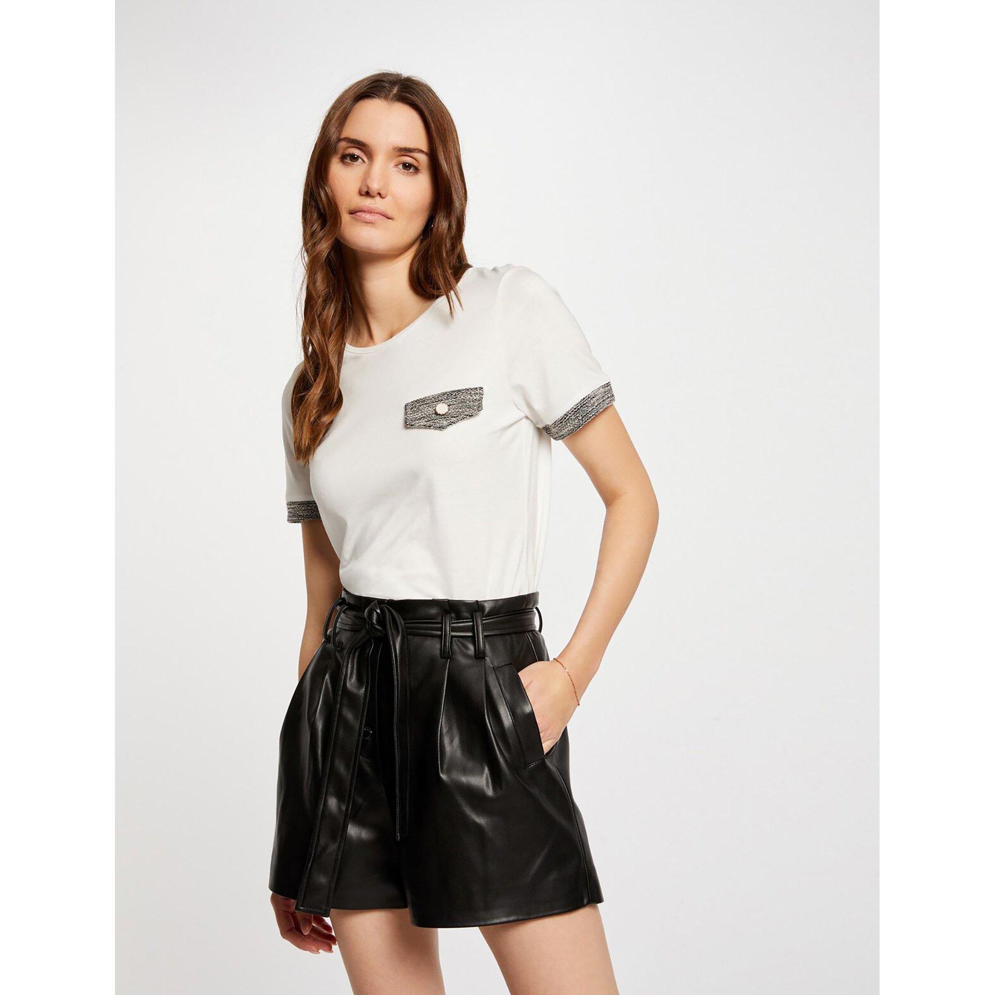 Short Bermuda Femme Morgan Taille 40, Gris, D'occasion En Très Bon état, Style Décontracté