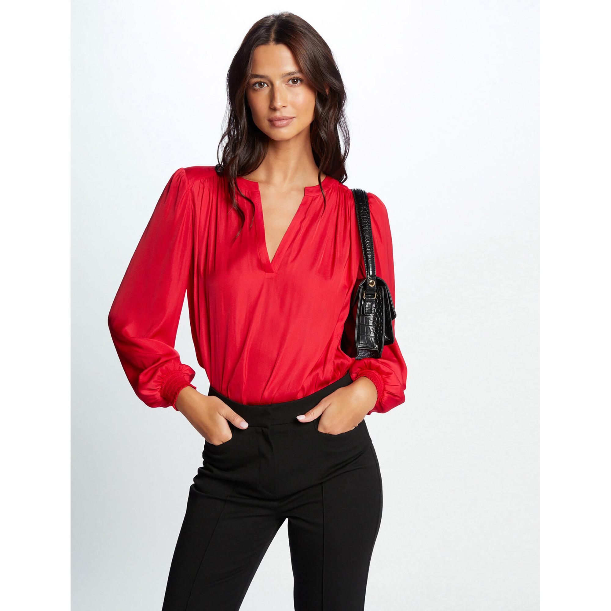 Image of Bluse Damen Rot 40