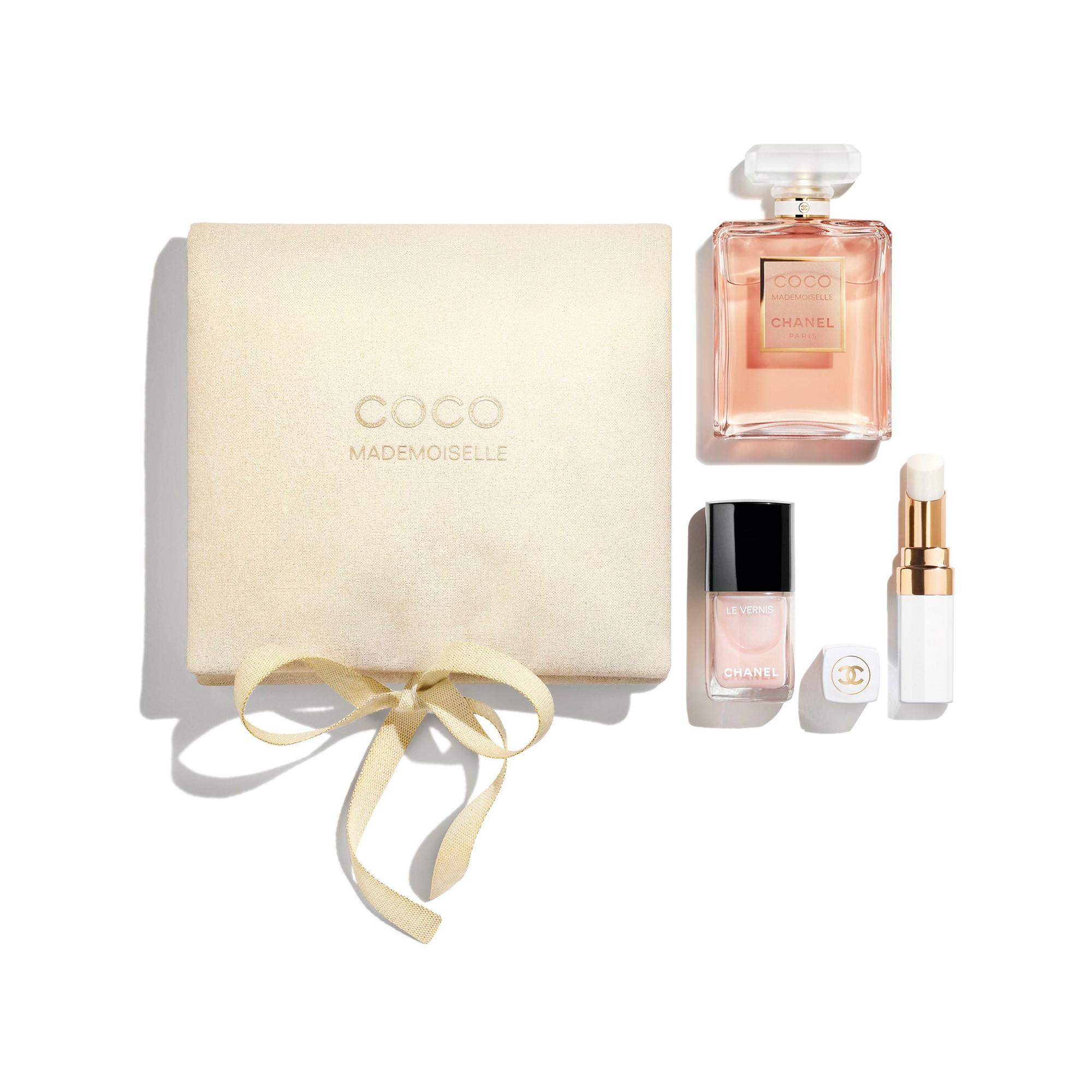 Image of Das Set Für Einen Natürlichen Look: Eau De Parfum, Rouge Coco Baume Dreamy White, Le Vernis Ballerina Unisex Set