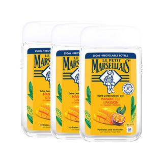 LE PETIT MARSEILLAIS  Gel doccia mango e frutto della passione TRIO 