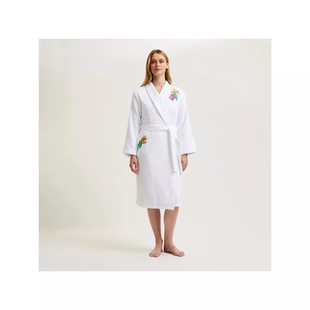 Yves Delorme - Bademantel, unisex, für Damen, Multicolor, Größe L