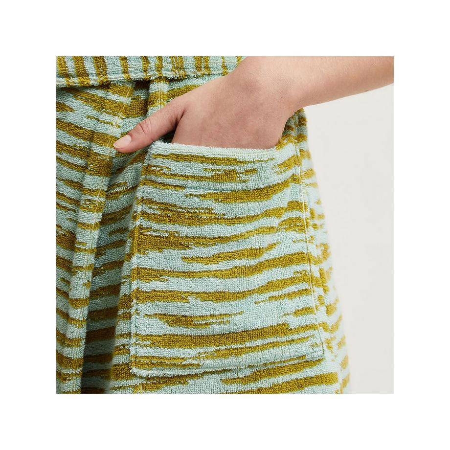 Yves Delorme Tropical Floral Peignoir Manches Courtes  