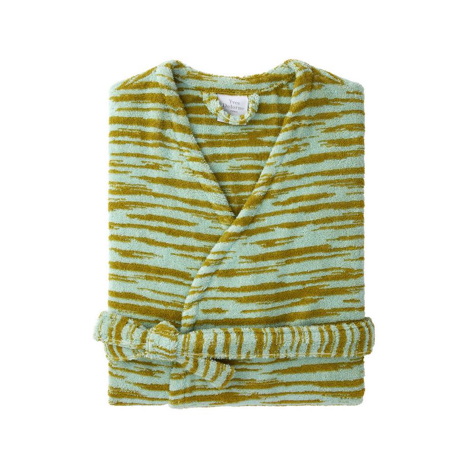 Yves Delorme Tropical Floral Peignoir Manches Courtes  