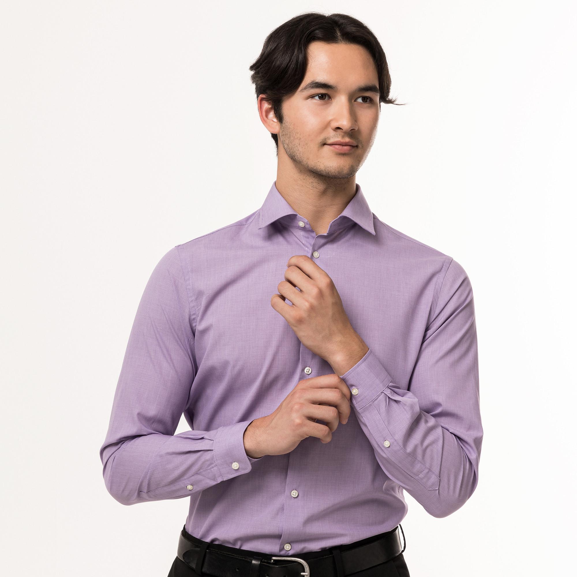 Image of Hemd, Modern Fit, Langarm Herren Violett L