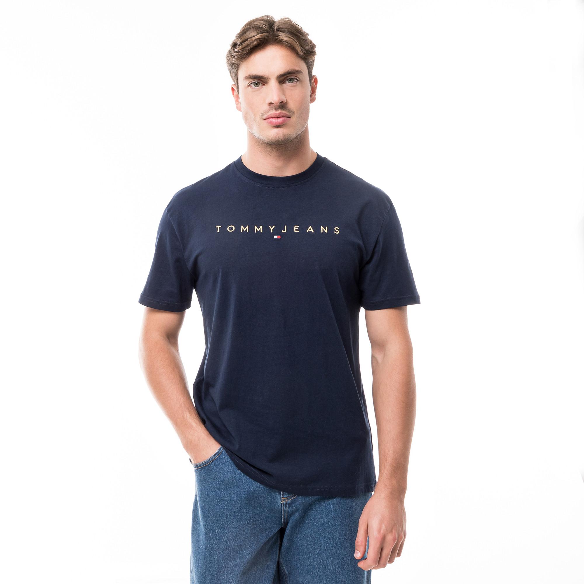 TOMMY JEANS TJM REG GOLD LINEAR LOGO TEE EXT T-Shirt 