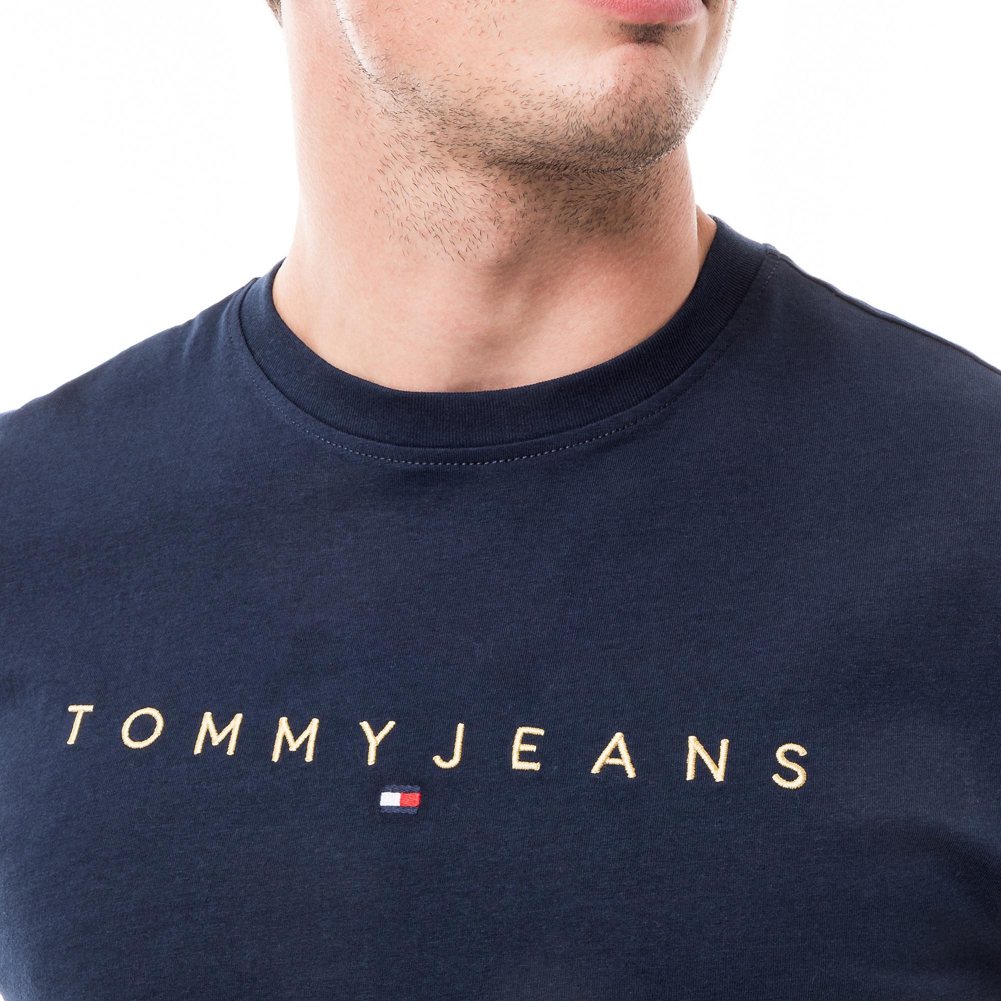 TOMMY JEANS TJM REG GOLD LINEAR LOGO TEE EXT T-Shirt 