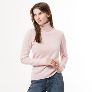 Manor Woman  Bio-Cashmere Pullover, Rollkragen 