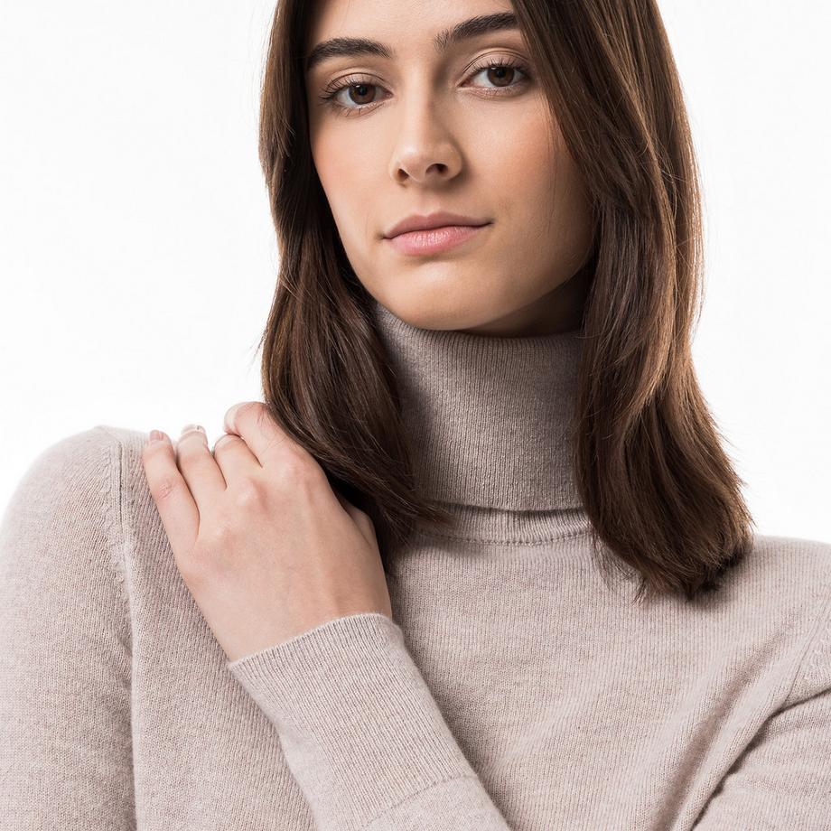 Manor Woman Bio-Cashmere Rollkragen Pullover  