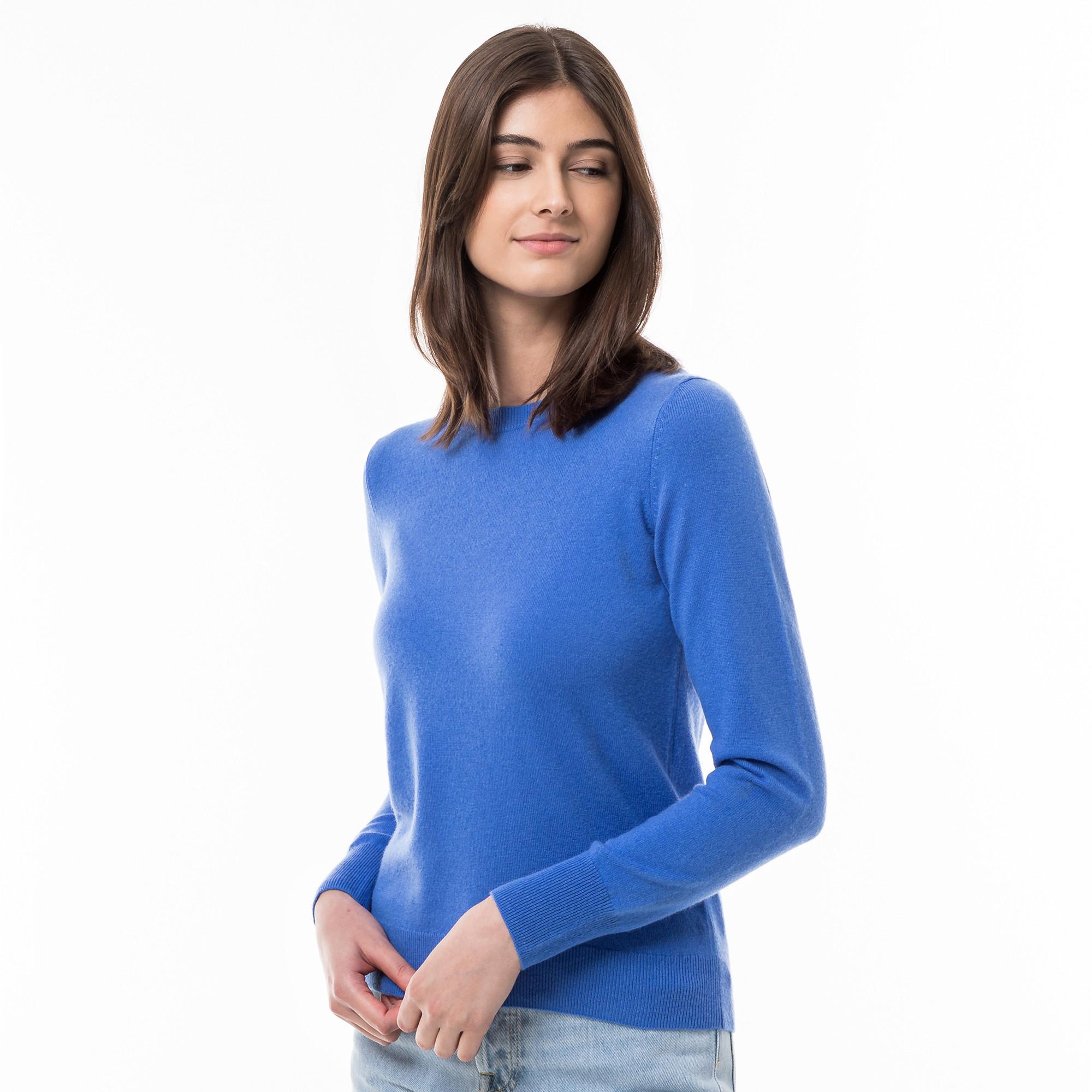 Manor Woman  Bio-Cashmere Pullover, Rundhals 