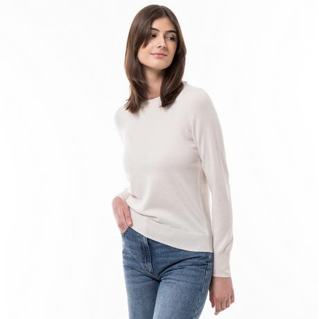 Manor Woman  Bio-Cashmere Pullover, Rundhals 